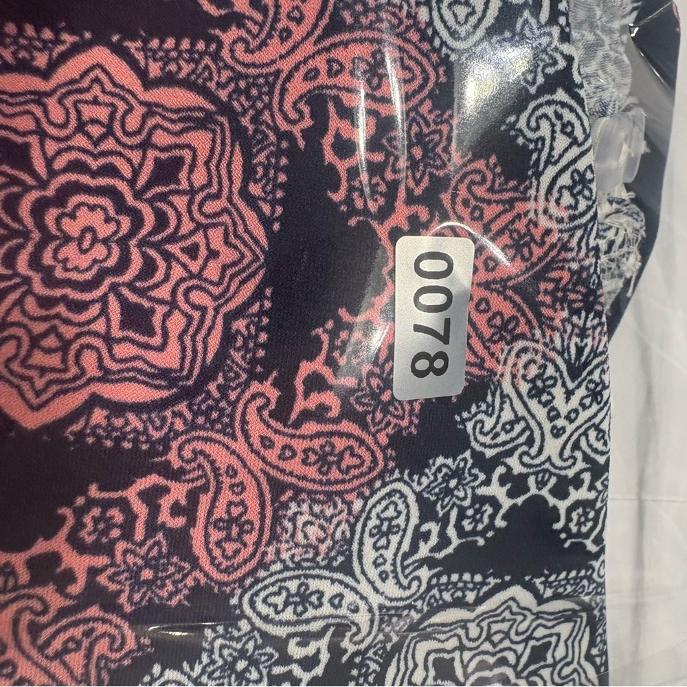 Wisp Petites Boho Maxi Dress Navy Pink Paisley Sleeveless US 2P - Picture 10 of 10